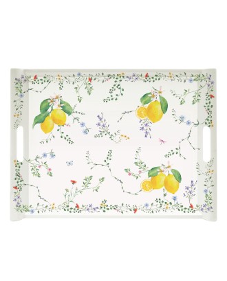 Tava pentru servire, 52x37 cm, Fleurs Citrons - SIMONA'S COOKSHOP